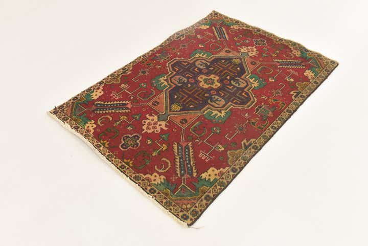 3' 5 x 5' 1 Hand Knotted Tabriz Persian Wool Rug