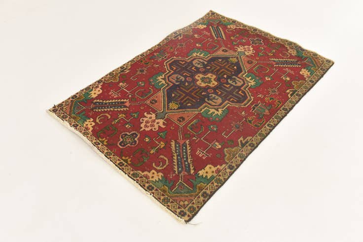 Detail image of 3' 5 x 5' 1 Hand Knotted Tabriz Persian Wool Rug