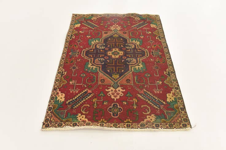 Detail image of 3' 5 x 5' 1 Hand Knotted Tabriz Persian Wool Rug