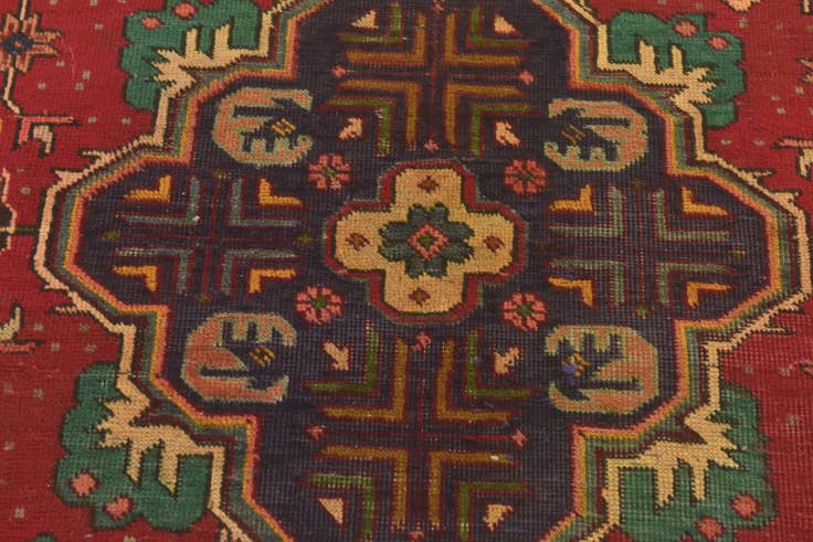 Detail image of 3' 5 x 5' 1 Hand Knotted Tabriz Persian Wool Rug