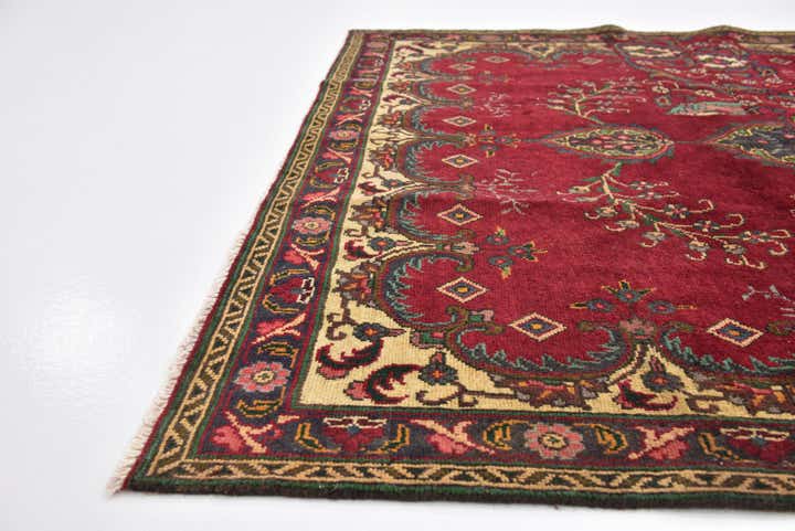 5' 7 x 8' 9 Hand Knotted Tabriz Persian Wool Rug