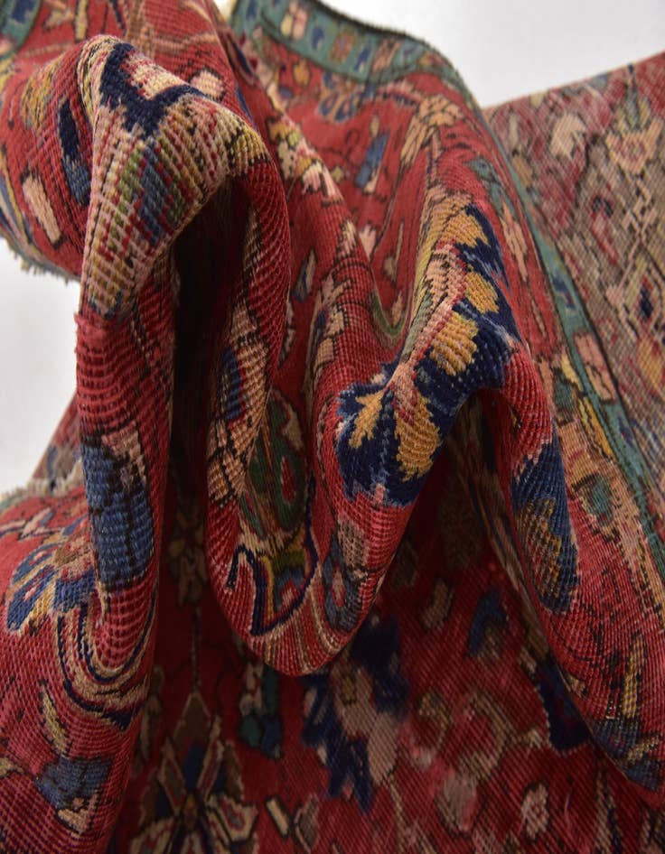 Detail image of 5' 2 x 8' 5 Hand Knotted Tabriz Persian Wool Rug