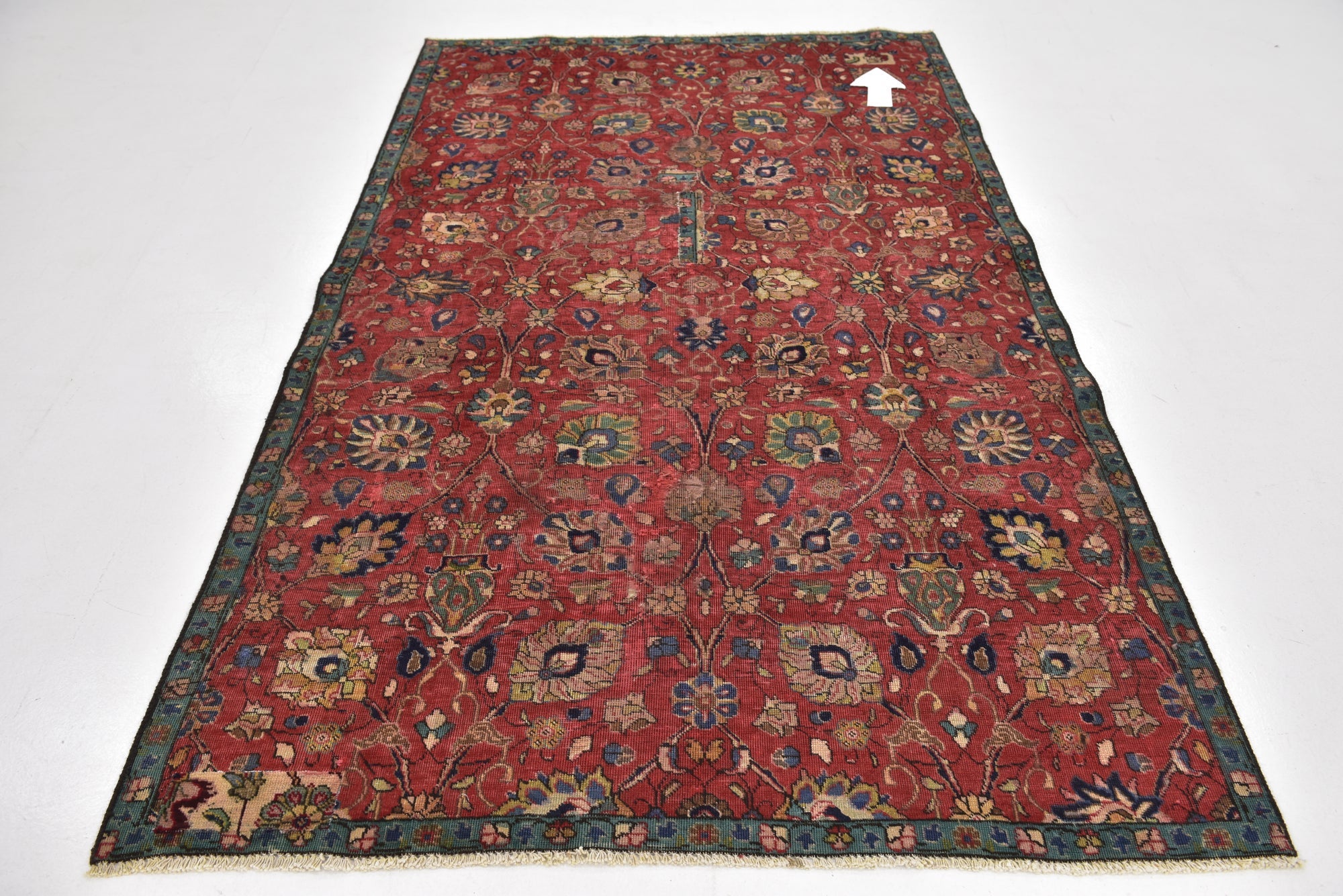 5' 2 x 8' 5 Hand Knotted Tabriz Persian Wool Rug