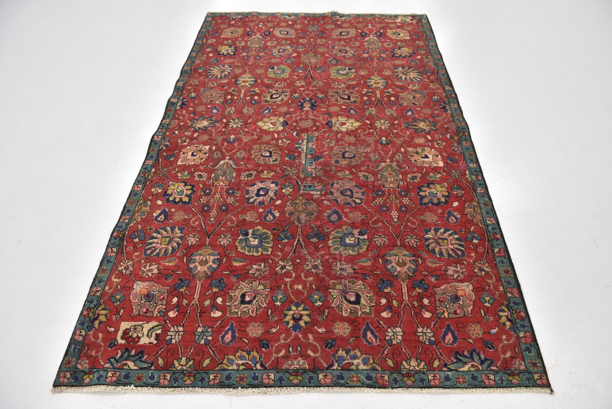 5' 2 x 8' 5 Hand Knotted Tabriz Persian Wool Rug