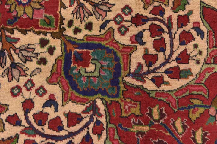 9' 7 x 12' 10 Hand Knotted Tabriz Persian Wool Rug