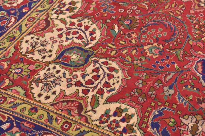 9' 7 x 12' 10 Hand Knotted Tabriz Persian Wool Rug
