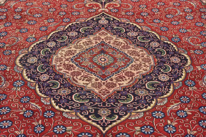 10' 2 x 13' 5 Hand Knotted Tabriz Persian Wool Rug
