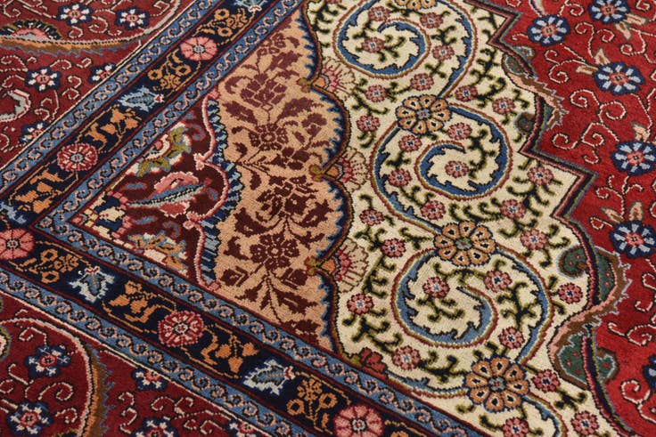 Detail image of 10' 2 x 13' 5 Hand Knotted Tabriz Persian Wool Rug