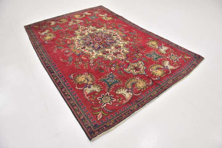 6' x 8' 10 Hand Knotted Tabriz Persian Wool Rug