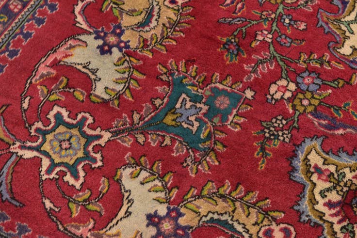 Detail image of 6' x 8' 10 Hand Knotted Tabriz Persian Wool Rug