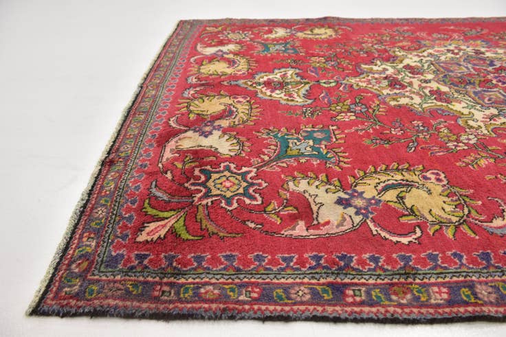 Detail image of 6' x 8' 10 Hand Knotted Tabriz Persian Wool Rug