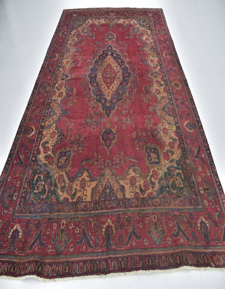 Detail image of 8' x 10' 8 Hand Knotted Tabriz Persian Wool Rug