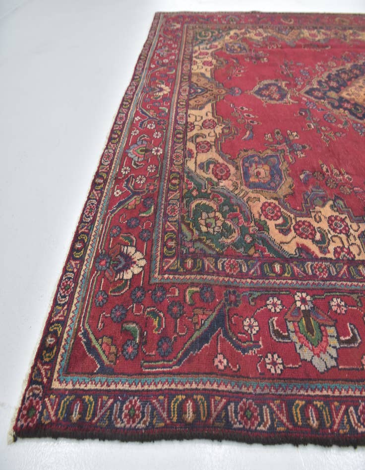 Detail image of 8' x 10' 8 Hand Knotted Tabriz Persian Wool Rug