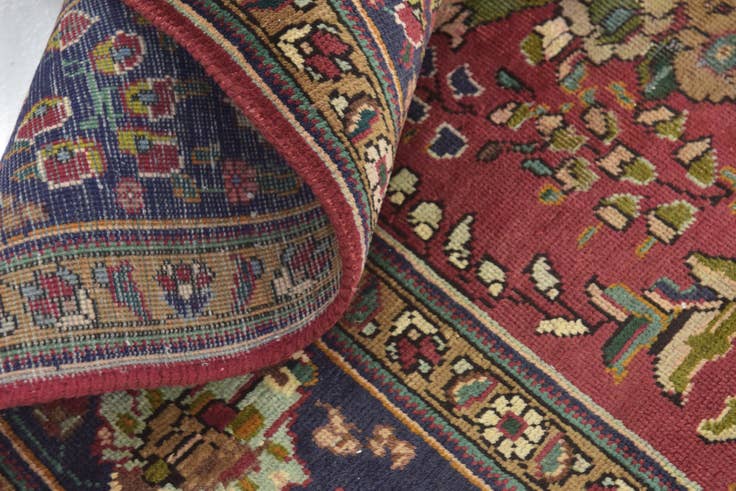 Detail image of 9' 6 x 12' 9 Hand Knotted Tabriz Persian Wool Rug