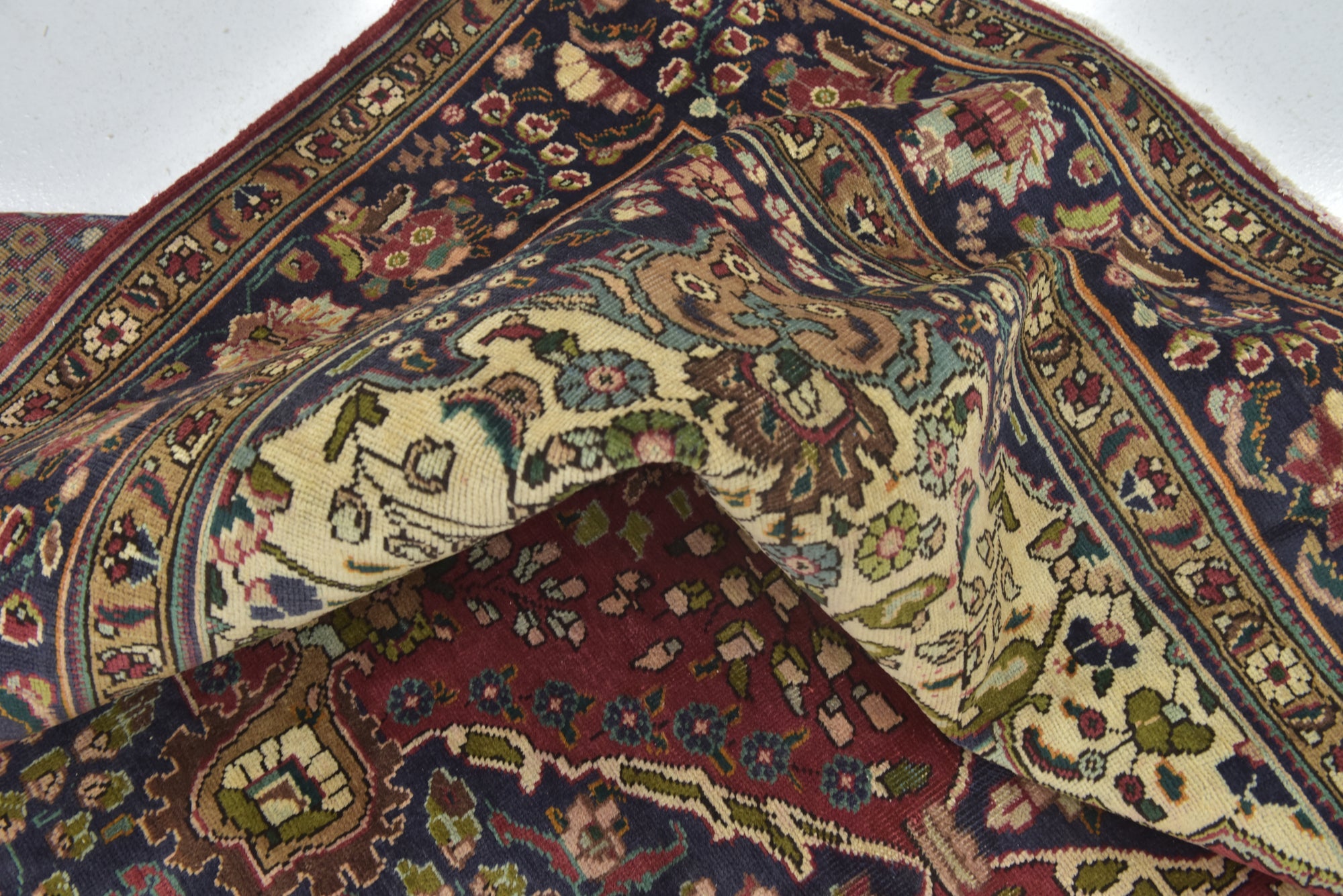 9' 6 x 12' 9 Hand Knotted Tabriz Persian Wool Rug