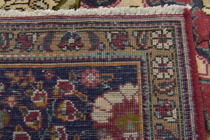 9' 6 x 12' 9 Hand Knotted Tabriz Persian Wool Rug