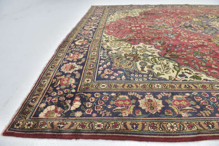 9' 6 x 12' 9 Hand Knotted Tabriz Persian Wool Rug