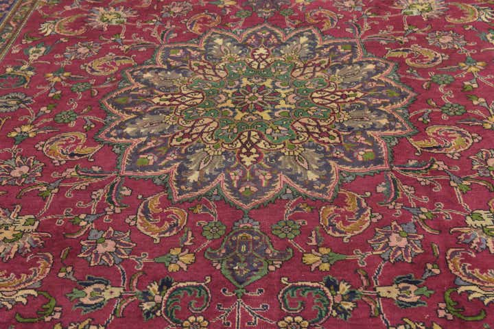 9' 10 x 13' 2 Hand Knotted Tabriz Persian Wool Rug