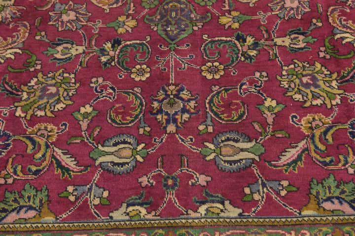 9' 10 x 13' 2 Hand Knotted Tabriz Persian Wool Rug