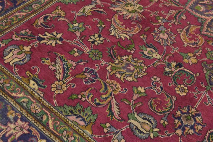 9' 10 x 13' 2 Hand Knotted Tabriz Persian Wool Rug