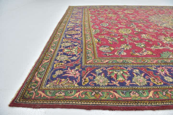 9' 10 x 13' 2 Hand Knotted Tabriz Persian Wool Rug