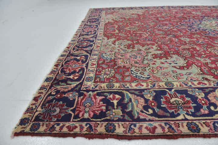 9' 8 x 13' 2 Hand Knotted Tabriz Persian Wool Rug