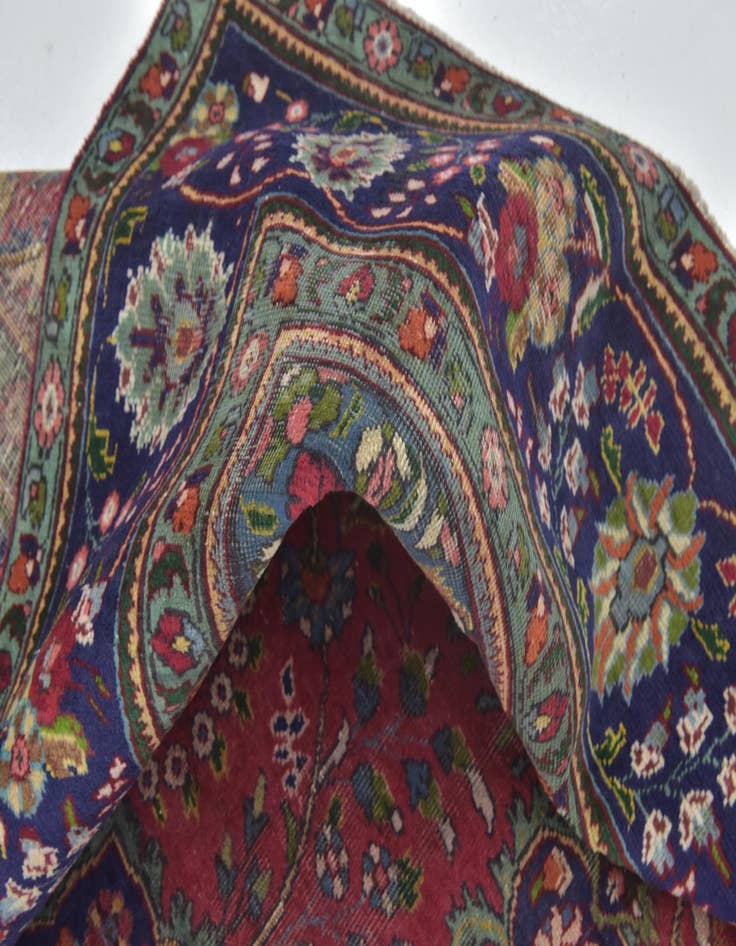 Detail image of 9' 8 x 13' Hand Knotted Tabriz Persian Wool Rug