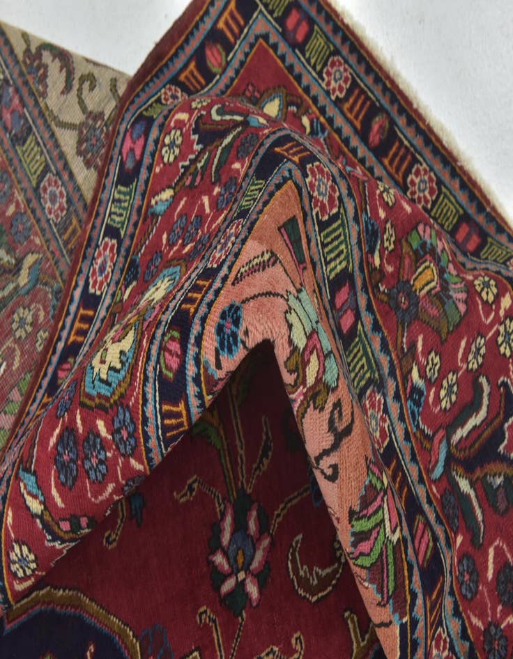 Detail image of 9' 10 x 12' 7  Hand Knotted Tabriz Persian Wool Rug