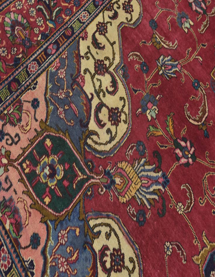 Detail image of 9' 10 x 12' 7  Hand Knotted Tabriz Persian Wool Rug