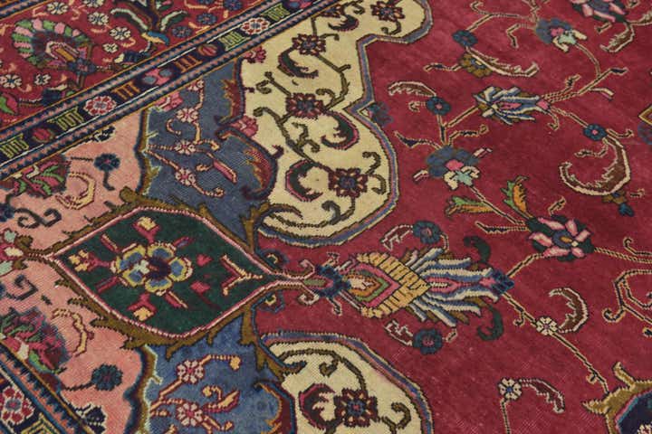 9' 10 x 12' 7 Hand Knotted Tabriz Persian Wool Rug