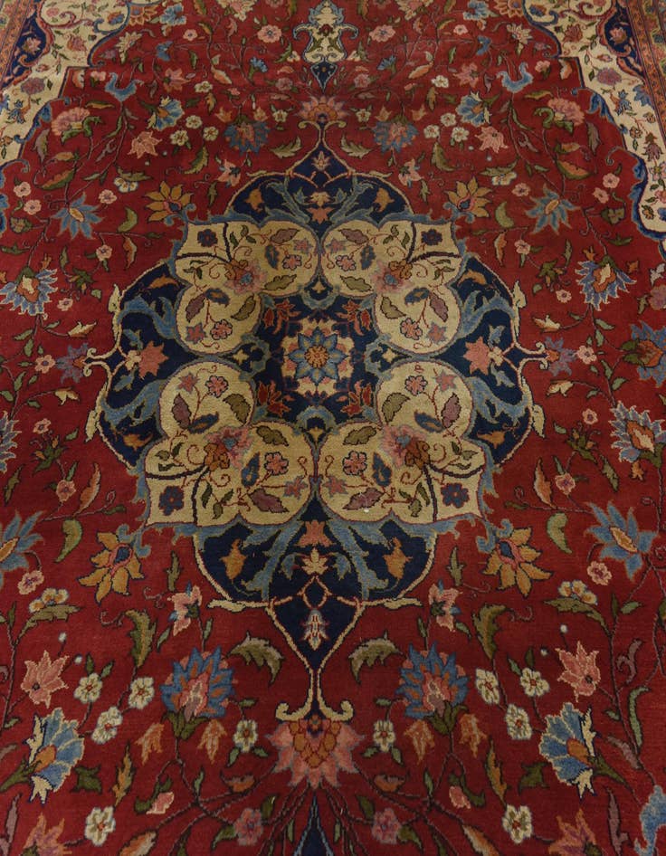 Detail image of 10' x 13' 2 Hand Knotted Tabriz Wool Rug