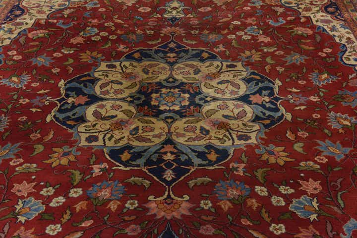 10' x 13' 2 Hand Knotted Tabriz Wool Rug