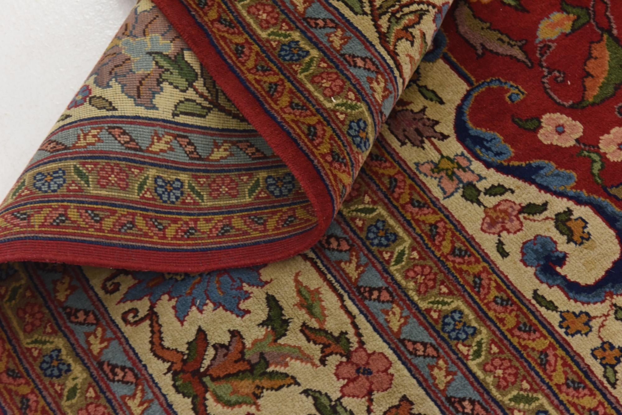 10' x 13' 2 Hand Knotted Tabriz Wool Rug