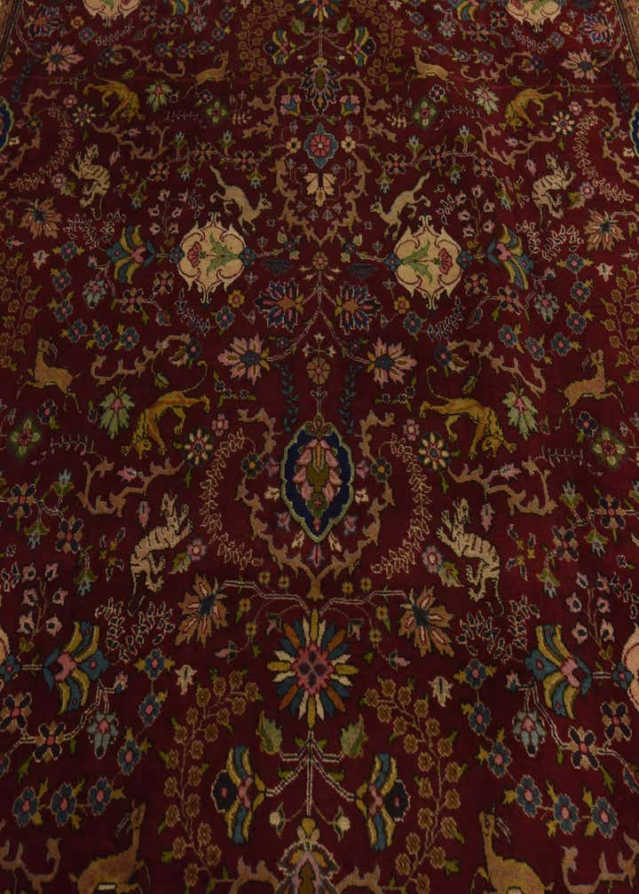 9' 7 x 12' 10 Hand Knotted Tabriz Persian Wool Rug