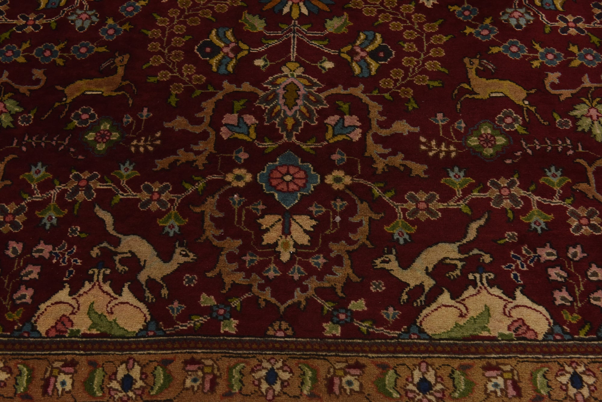 9' 7 x 12' 10 Hand Knotted Tabriz Persian Wool Rug