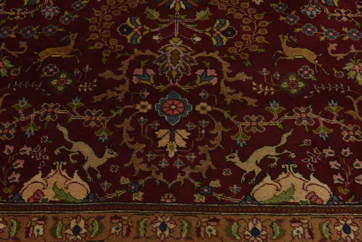 9' 7 x 12' 10 Hand Knotted Tabriz Persian Wool Rug