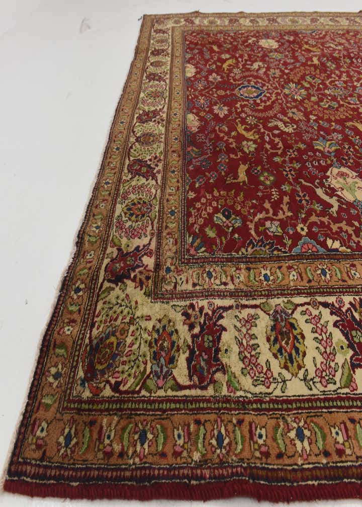 9' 7 x 12' 10 Hand Knotted Tabriz Persian Wool Rug