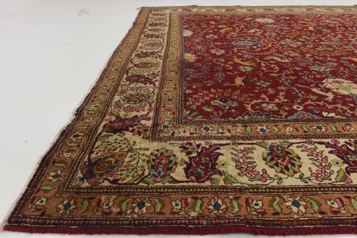 9' 7 x 12' 10 Hand Knotted Tabriz Persian Wool Rug
