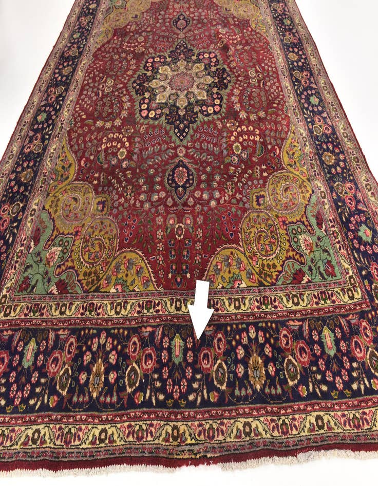 Detail image of 10' x 12' 9  Hand Knotted Tabriz Persian Wool Rug