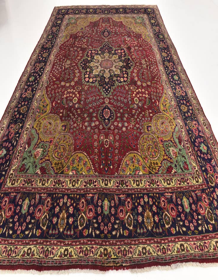 Detail image of 10' x 12' 9  Hand Knotted Tabriz Persian Wool Rug