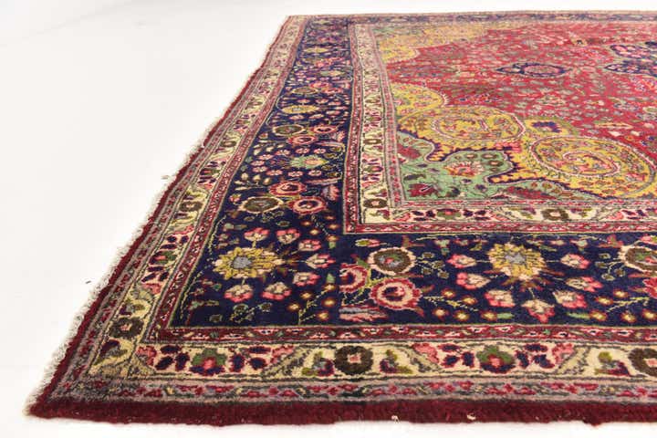 10' x 12' 9 Hand Knotted Tabriz Persian Wool Rug
