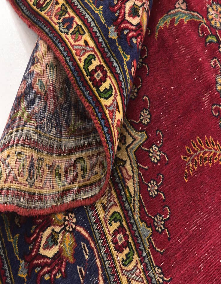 Detail image of 9' 8 x 13'  Hand Knotted Tabriz Persian Wool Rug