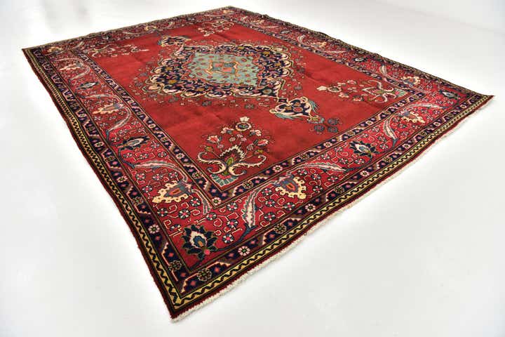 9' 10 x 12' 9 Hand Knotted Tabriz Persian Wool Rug