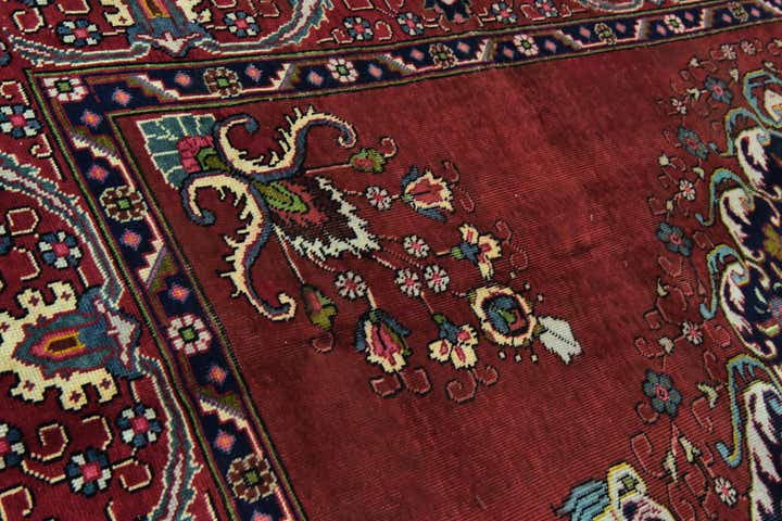 9' 10 x 12' 9 Hand Knotted Tabriz Persian Wool Rug