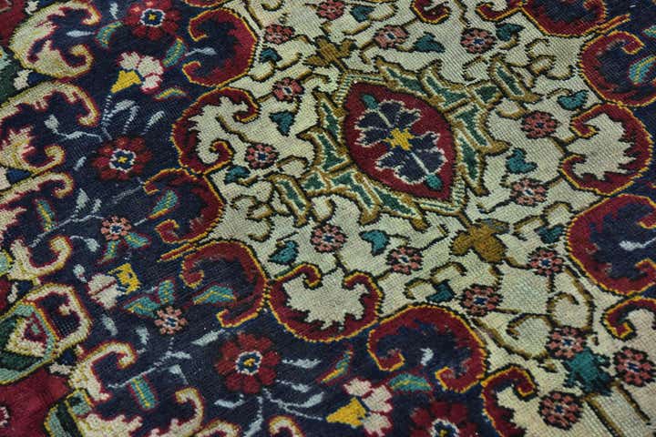 9' 7 x 12' 6 Hand Knotted Tabriz Persian Wool Rug