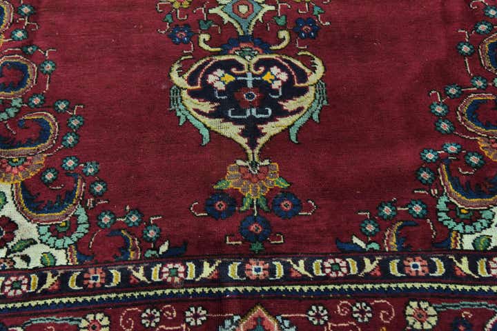 9' 7 x 12' 6 Hand Knotted Tabriz Persian Wool Rug