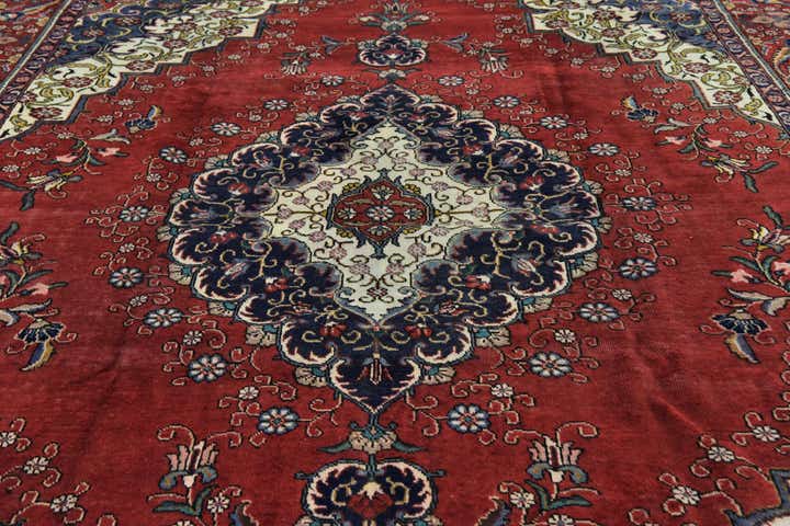 9' 10 x 13' Hand Knotted Tabriz Persian Wool Rug
