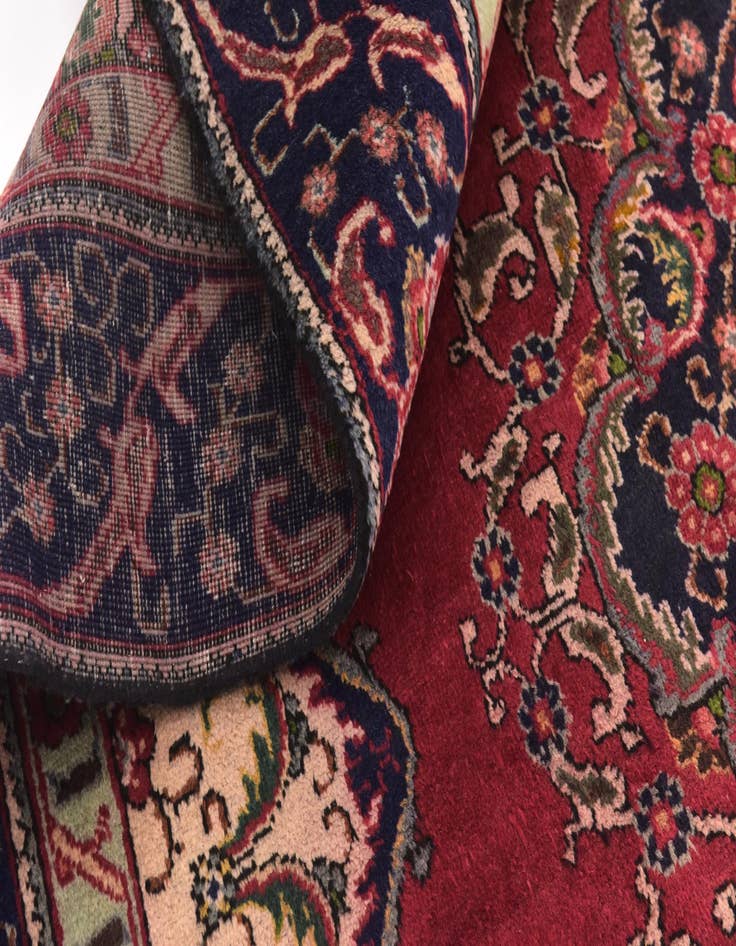Detail image of 9' 4 x 12' 5 Hand Knotted Tabriz Persian Wool Rug