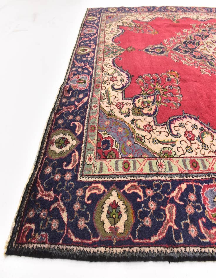 Detail image of 9' 4 x 12' 5 Hand Knotted Tabriz Persian Wool Rug