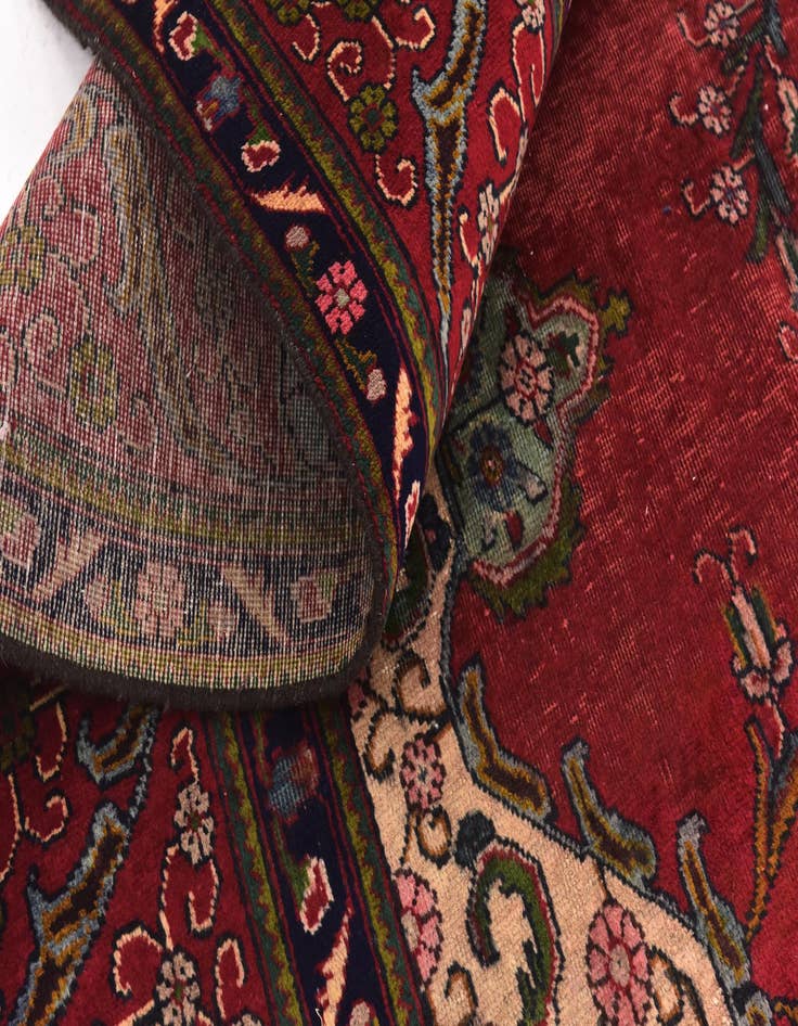 Detail image of 9' 7 x 12' 8 Hand Knotted Tabriz Persian Wool Rug